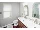 Modern bathroom featuring a double sink vanity, stylish fixtures, and a sleek design for a spa-like experience at 181 Brook Glen Dr # 56, Mooresville, NC 28115