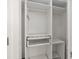 Organized walk-in closet with adjustable shelving at 215 Cedar St, Belmont, NC 28012