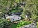 Overhead view of a single-Gathering home with a well-manicured lawn, mature trees, and a paved street at 2314 Wolfe St, Charlotte, NC 28205