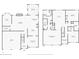 First and second floor plan illustrating the layout of the house at 2630 Filson Ct, Charlotte, NC 28214