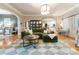 Spacious living room showcasing an open layout, hardwood floors, and stylish furnishings at 2818 Levinfield Ct, Lincolnton, NC 28092