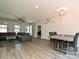 Spacious open-concept area with dining table, living room seating and lots of natural light at 285 Hannah Ave, Salisbury, NC 28147