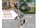 Real estate listing highlighting the living room, kitchen, and bathroom features for open house event at 328 Glenridge Ct, Indian Trail, NC 28079