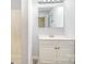 Bathroom featuring a vanity with sink and mirror, next to a shower at 333 Friendship Dr, Rock Hill, SC 29730