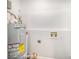 Utility room showcasing water heater and plumbing fixtures against a neutral wall at 333 Friendship Dr, Rock Hill, SC 29730