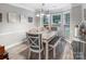 Bright dining area with a stylish table set, complemented by large windows providing plenty of natural light at 3705 Chesapeake Pl, Waxhaw, NC 28173