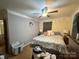 Bedroom featuring a fan, laundry basket, and soft lighting at 408 E Blume St, Landis, NC 28088