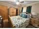 Comfortable bedroom featuring an ornate wooden bed frame and side tables at 408 E Blume St, Landis, NC 28088