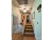 Upstairs hallway with wallpaper and ceiling fan at 408 E Blume St, Landis, NC 28088