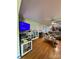 View of the living room with hardwood floors and a ceiling fan at 408 E Blume St, Landis, NC 28088