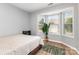 This bedroom features a bay window nook and a rug for added comfort at 4894 Prowess Ln, Indian Land, SC 29707