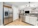 Functional kitchen with stainless steel refrigerator and appliances at 4894 Prowess Ln, Indian Land, SC 29707