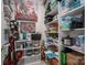 Organized pantry with ample shelving, providing plenty of storage space for household items and supplies at 5268 Courtyard Ln, Belmont, NC 28012
