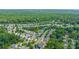 An aerial view showcases a residential neighborhood with manicured lawns and tree-lined streets at 6430 Matlea Ct, Charlotte, NC 28215