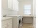 Well-equipped laundry room with modern appliances and lots of storage at 7057 Shenandoah Dr, Fort Mill, SC 29707