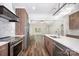 Well-appointed kitchen boasting stainless steel appliances, a kitchen island, and hardwood floors at 1189 Quiet Acres Rd, Rock Hill, SC 29732