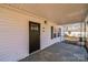 Close up of the home's front porch showing the door, house number, and railings at 1229 Jenkins St, Rock Hill, SC 29732