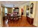Cozy dining room area perfect for Gathering gatherings and entertaining at 1341 Pleasant Hill Church Rd, Wadesboro, NC 28170