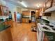 Fully functional kitchen with laminate countertops and a laundry area at 1341 Pleasant Hill Church Rd, Wadesboro, NC 28170