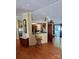 Open floor plan with bar separating the kitchen and living area at 1341 Pleasant Hill Church Rd, Wadesboro, NC 28170