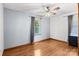 Bright and airy bedroom with wood flooring, offering a blank canvas for personalization and comfortable living at 160 Walking Horse Run, Stanley, NC 28164