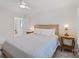 Comfortable bedroom showcasing a large bed, ceiling fan, and classic bedside tables at 208 Island View Rd, Mount Holly, NC 28120
