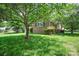 Brick home's lush backyard featuring a large tree offering shade on a sunny day at 2215 Hodgin St, Gastonia, NC 28056