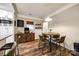 Cozy dining area adjacent to kitchen with wood table, stylish chairs, and open layout at 2984 Starnes Dr, Rock Hill, SC 29730