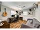 Versatile office space with hardwood floors, a ceiling fan and a built-in desk, perfect for work or study at 2984 Starnes Dr, Rock Hill, SC 29730