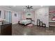 Charming bedroom with soft lighting, unique decor, and plenty of space for relaxation and creativity at 3916 2Nd Street Nw Dr, Hickory, NC 28601
