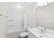 Clean and classic bathroom features a shower-tub combo, and a vanity with a sink at 529 N Central Ave, Locust, NC 28097