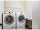 Well-equipped laundry room with front-loading washer and dryer at 646 Quicksilver Trl # 183, Fort Mill, SC 29708