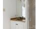 Bathroom featuring double sinks and an ornate bronze colored lighting fixture at 827 Museum Dr, Charlotte, NC 28207