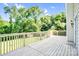 Back deck overlooking a wooded yard at 953 Milkwood Ln, Monroe, NC 28110