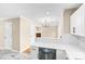 Open kitchen featuring white cabinets, stainless steel appliances, and modern finishes at 953 Milkwood Ln, Monroe, NC 28110