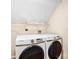 Laundry room featuring a front-load Samsung washer and dryer set at 953 Milkwood Ln, Monroe, NC 28110