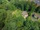 Aerial view of home, surrounded by a lush green lawn at 110 Leeper Ave, Belmont, NC 28012