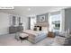 Serene bedroom with neutral tones, plush bedding, and large windows providing natural light at 115 Rustling Waters Dr, Mooresville, NC 28117