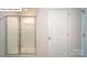 Bathroom area highlighting the shower and door to the closet at 119 Rustling Waters Dr, Mooresville, NC 28117