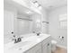 Bright bathroom featuring a double vanity with shower-tub combination at 120 Carolinian Dr, Statesville, NC 28677