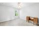 Image of bedroom with carpet flooring, and vintage desk at 120 Carolinian Dr, Statesville, NC 28677