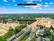 Aerial view of townhomes, with a 9 minute drive to Birkdale Village at 13920 Winmau Ln, Huntersville, NC 28078