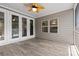 Covered porch featuring tile flooring, french doors, and natural light at 18568 Mainsail Ct, Lancaster, SC 29720