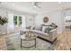 Bright living room with natural light, plush sofa, stylish rug, glass top table, and modern decor at 286 Old Pinckney Rd, York, SC 29745