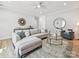 Inviting living room with modern sofa, decorative pillows, stylish decor, and neutral paint at 286 Old Pinckney Rd, York, SC 29745