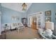 Spacious living room showcasing open floor plan, and stylish furnishings at 2909 Julian Glen Cir, Waxhaw, NC 28173