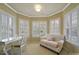Light-filled sitting room features neutral walls, white trim, plush carpet, and large windows with shutters at 2909 Julian Glen Cir, Waxhaw, NC 28173
