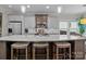 Modern kitchen featuring a large island with seating and stainless steel appliances at 423 Solomon St, Charlotte, NC 28216
