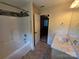 Well-lit bathroom with a vanity, tiled shower, and modern fixtures at 550 Baker Mill Rd, Cleveland, NC 27013