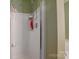 Clean shower with glass door and contemporary fixtures, enhancing the bathroom's modern appeal at 6340 Ziegler Ln # 148-A, Charlotte, NC 28269